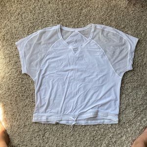lululemon athletica White Mesh Top